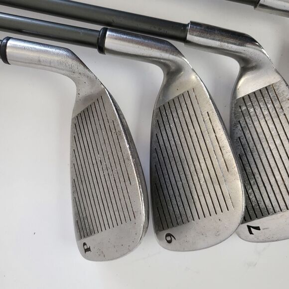 Gemini Professional Tour Golf Clubs Irons 4 6 7 9 PW, RH Stiff Graphite Shaft - Picture 8 of 12
